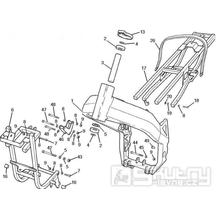 2.01 Rám - Gilera SC 125 2006 (6H332629, VTHGS1A1A, VTHGS1A1B)