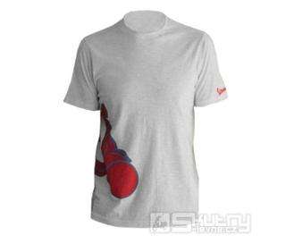 Pánské tričko Vespa Shape, bílé - velikost XXL