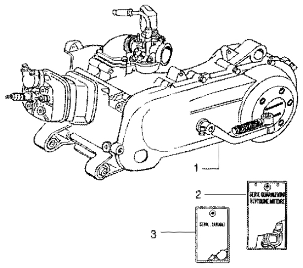 T1 Motor - Gilera DNA GP Experience 50ccm 2T 1998-2005  (ZAPC27000...)