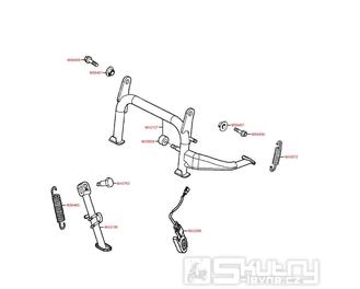 F16 Hlavní stojan / boční stojan - Kymco People 250