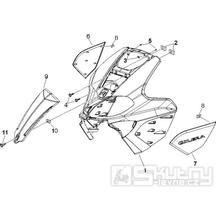 2.26 Přední plast, kapotáž - Gilera Runner 50 PureJet 2005-2006 UK (ZAPC46200)