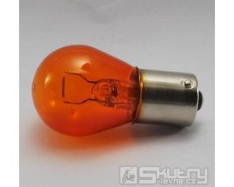 Žárovka oranžová 12V 21W BA15S