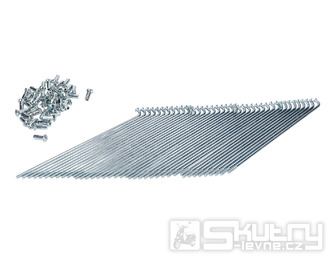 Dráty výpletu chrom 145x2,9mm s niply, 36 ks