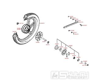 F09 Zadní kolo - Kymco PULSAR 125 M