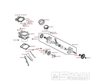 E04 Válec / Kliková hřídel - Kymco Maxxer 450i