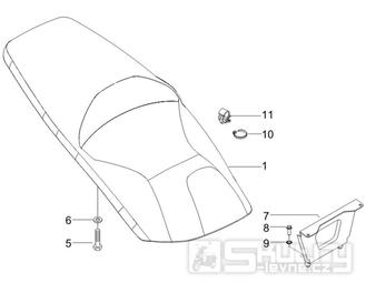 2.39 Sedadlo - Gilera Runner 200 ST 4T LC 2008-2011 (ZAPM46401)