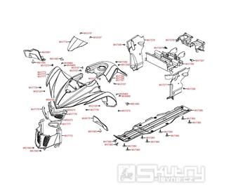 F05 Přední kapotáž - Kymco Maxxer 400