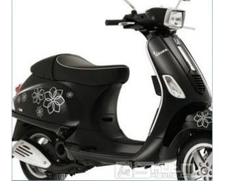 Nálepky stříbrné kytky - Vespa S