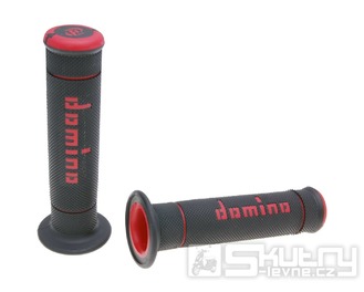 Gripy Domino A240 Trial v černo-červeném provedení o délce 125mm