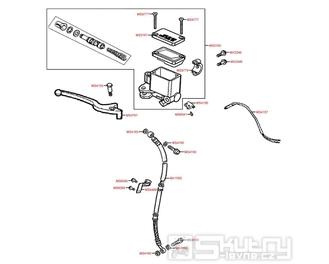 F04 Hlavní brzdový válec přední - Kymco Movie XL 125