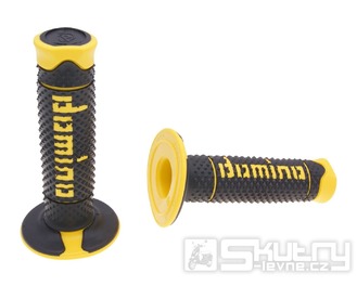 Gripy Domino A260 Off-Road v černo-žlutém provedení o délce 120mm