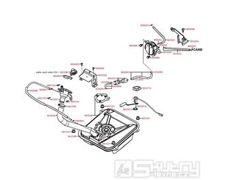 F11 Nádrž a palivový kohout - Kymco Dink 250 (Bet & Win)