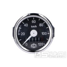 Tachometr Schmitt 120km/h kulatý 48mm pro Simson, MZ GS, Hercules