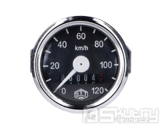 Tachometr Schmitt 120km/h kulatý 48mm pro Simson, MZ GS, Hercules