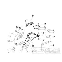 2.37 Zadní kryt, blatník - Gilera Storm 50 2007 (ZAPC29000)