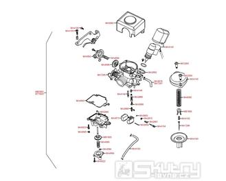 E05 Karburátor - Kymco Agility 50 One 4T / Agility 50 MMC 4T