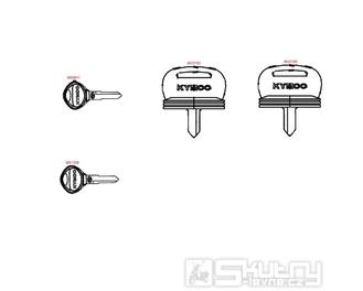 F29 Polotovary klíčů - Kymco MXU 500 IRS DX LOF LAA0ED