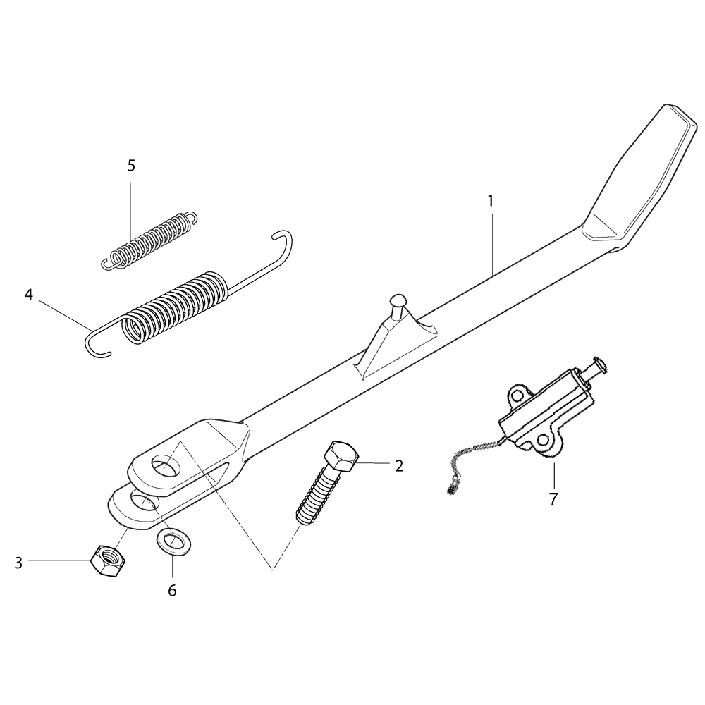 FIG27 Boční stojan - Hyosung GT 250i NE
