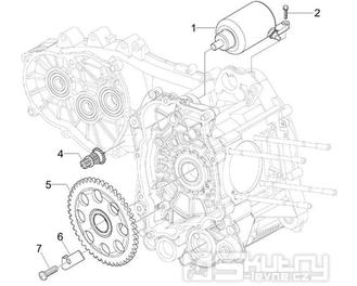 1.20 Elektrický startér motoru - Gilera Oregon 250 2007-2009 (RGEYN25D5)