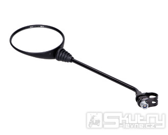 Zrcátko černé 115mm s objímkou, tyč 230mm pro Piaggio Ciao, Bravo, Boxer, Vespa
