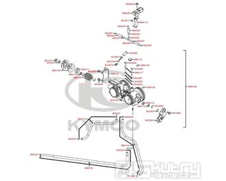 E10 Škrtící klapka - Kymco MyRoad 700i ABS SAADAB