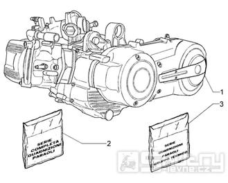 T1 Motor - Gilera Nexus 500ccm 4T LC do roku 2005 (ZAPM35200... , ZAPM3510...)