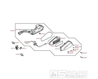 F13 Vzduchový filtr / Airbox - Kymco DJ 50 S KG10B