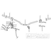 3.06 Řidítka, gripy, brzdová a spojková páčka - Gilera SMT 50 od roku 2006, D50B0 (ZAPG12D1)