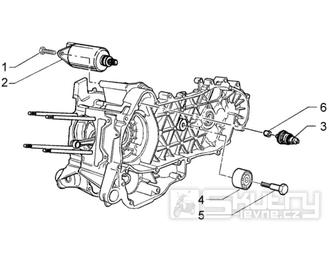 T14 Elektrický startér motoru - Gilera Runner VX 125 4T (ZAPM24100, ZAPM24000)