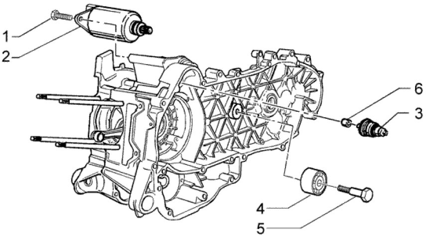 T14 Elektrický startér motoru - Gilera Runner VX 125 4T (ZAPM24100, ZAPM24000)