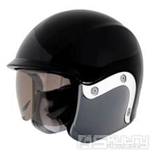 Otevřená přilba Vespa V-946 Jet Black - barva černá, velikost S