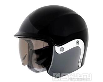 Otevřená přilba Vespa V-946 Jet Black - barva černá, velikost XS