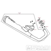 F14 Výfuk - Kymco CK 125