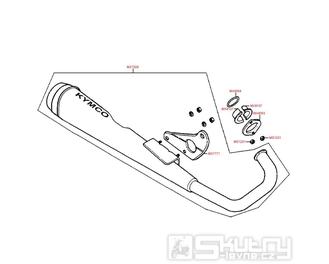 F14 Výfuk - Kymco CK 125