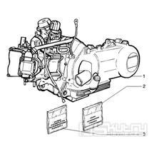 T1 Motor, těsnění motoru - Gilera Stalker 50 do roku 2005 (ZAPC13000...)