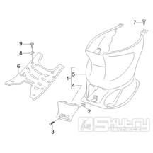 2.31 Středový plast, stupačky - Gilera Stalker 50 2T 2005-2006 (ZAPC40100)