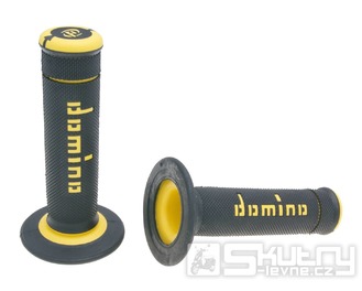 Gripy Domino A190 Off-Road v černo-žlutém provedení o délce 118mm