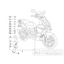 6.08 Elektroinstalace, pojistky - Gilera Runner 50 PureJet Race 2005 (ZAPC46200)