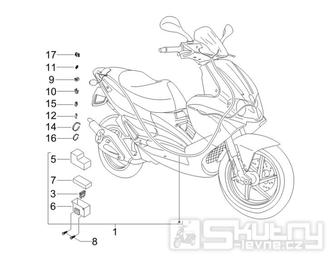 6.08 Elektroinstalace, pojistky - Gilera Runner 50 PureJet Race 2005 (ZAPC46200)