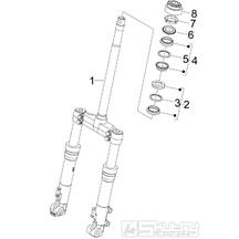 4.02 Přední kyvná vidlice, ložiska řízení - Gilera Runner 200 VXR 4T LC 2005-2006 (ZAPM46200)