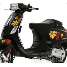 Nálepky kytky červeno/oranžové - Vespa S