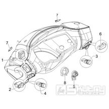 6.01 Přepínače světel a blinkrů, tlačítko startování a houkačky - Gilera Runner 50 PureJet ST 2008 (ZAPC46200)