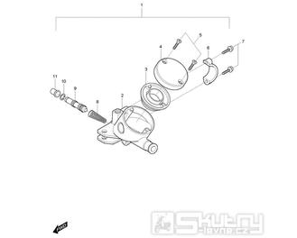 FIG42 Hlavní brzdový válec - Hyosung GV 125M C Aquila