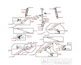F06 Přední zavěšení - Kymco MXU 400
