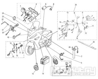 Elektroinstalace - Malaguti Madison R 180