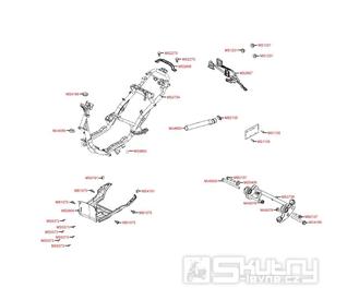 F21 Rám / Uchycení motoru - Kymco Agility 50 RS 2T KE10BA