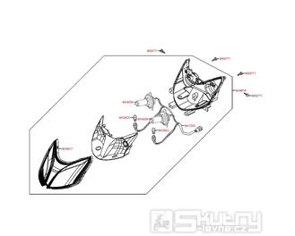 F01 Přední světlo - Kymco Super 8 125 [Big Tyre]