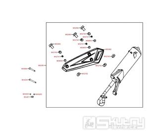 F14 Výfuk - Kymco Agility 50 RS 4T KG10S