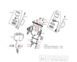 F03 Tachometr a otáčkoměr - Kymco CK 125