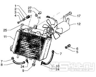 T24 Chladič - Gilera Runner 125 VX 4T LC (ZAPM24200)